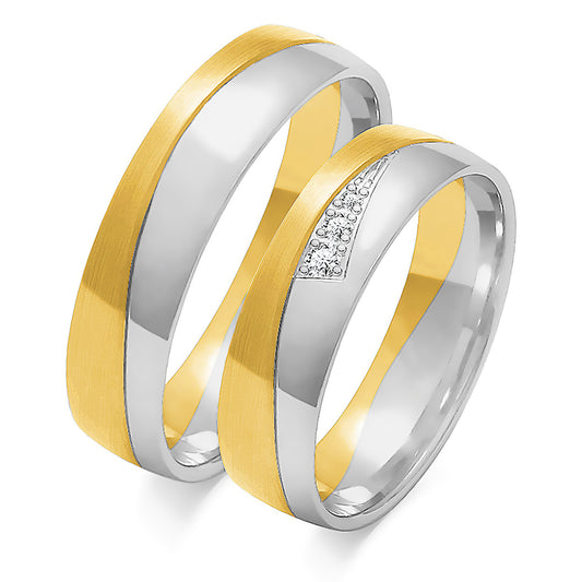 Iridessa Rose 5.50 mm + 5.50 mm - 0,045 ct. Diamanten