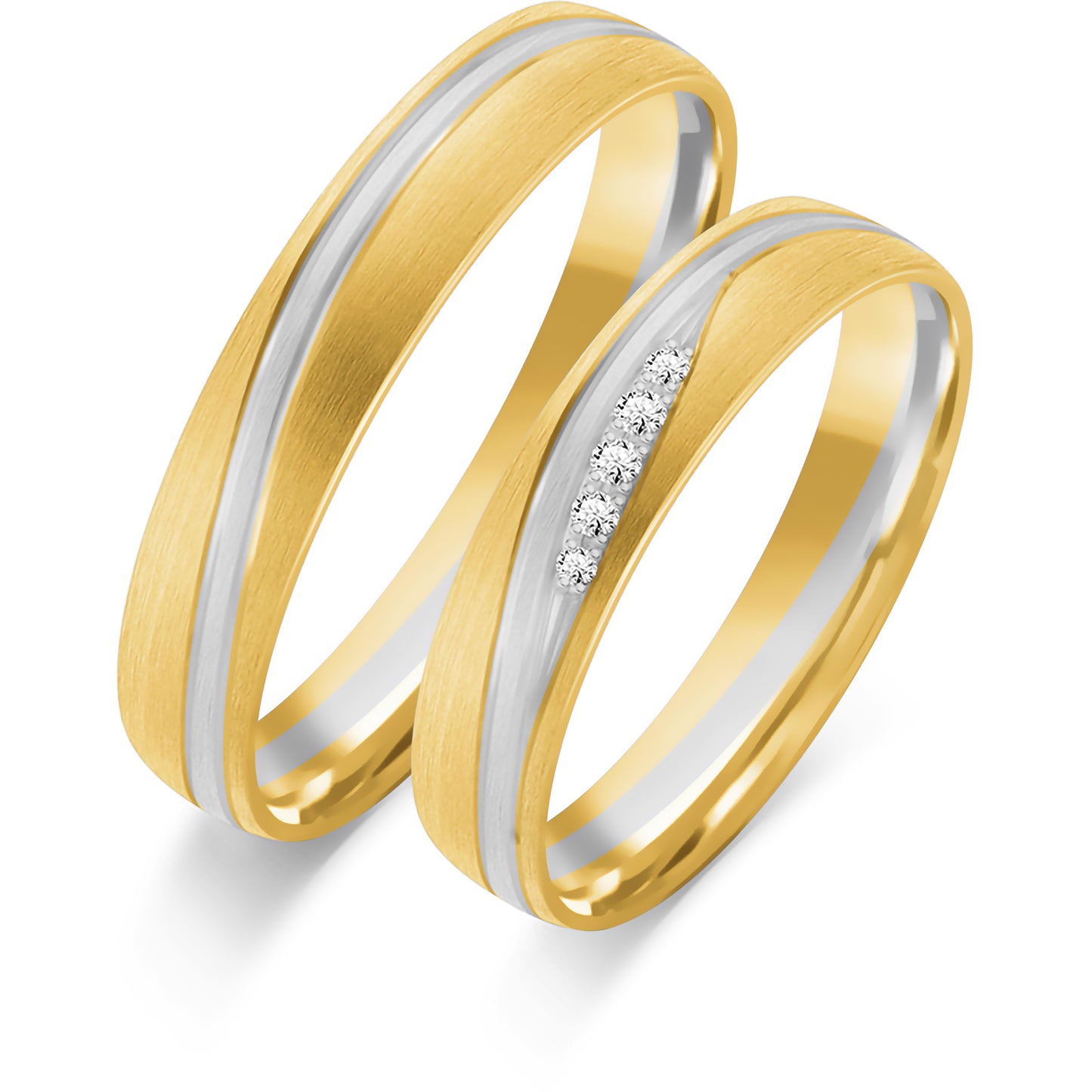 Lillaria 4.00 mm + 4.00 mm - 0,035 ct. Diamanten