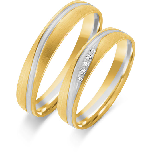 Lillaria 4.00 mm + 4.00 mm - 0,035 ct. Diamanten