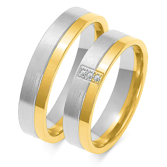 Mirellith 5.00 mm + 5.00 mm - 0,027 ct. Diamanten