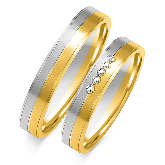 Quorinia 4.50 mm + 4.50 mm - 0,045 ct. Diamanten
