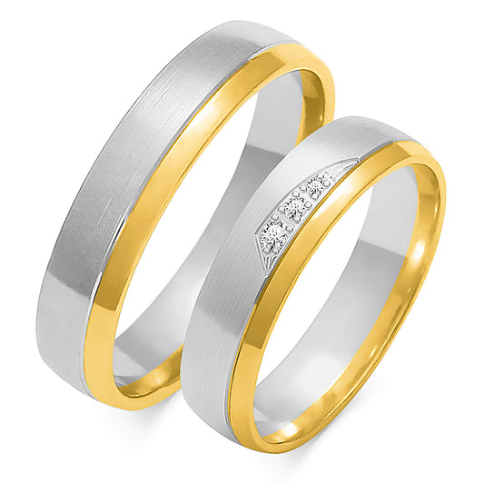 Rilavelle 5.00 mm + 5.00 mm - 0,045 ct. Diamanten