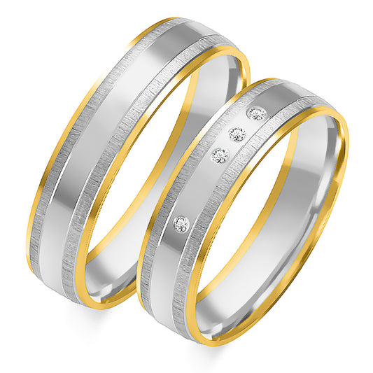 Trenalia 5.00 mm + 5.00 mm - 0,056 ct. Diamanten
