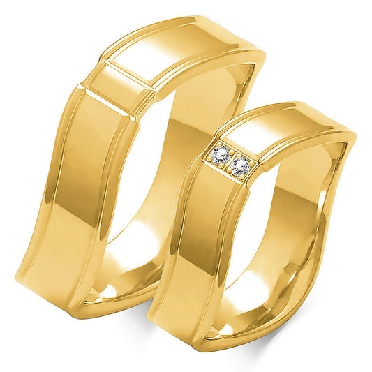 Athenessa 7.20 mm + 7.20 mm - 0,028 ct. Diamanten