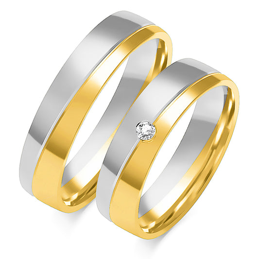 Cyrelia 5.00 mm + 5.00 mm - 0,033 ct. Diamanten
