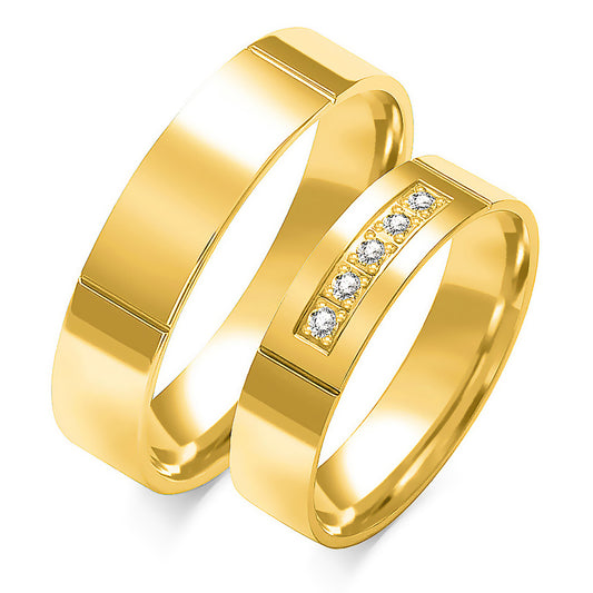 Evanara 5.00 mm + 5.00 mm - 0,07 ct. Diamanten