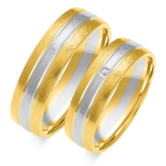 Fiavessa 5.50 mm + 5.50 mm - 0,014 ct. Diamanten