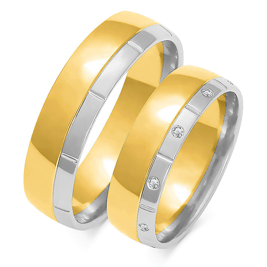 Aeliryn 6.00 mm + 6.00 mm - 0,09 ct. Diamanten