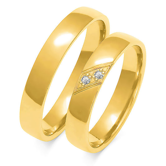 Helissia 4.00 mm + 4.00 mm - 0,028 ct. Diamanten