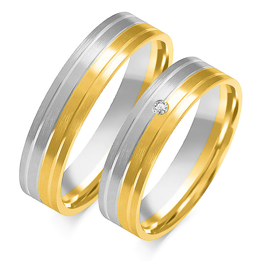 Juvessa 5.00 mm + 5.00 mm - 0,014 ct. Diamanten