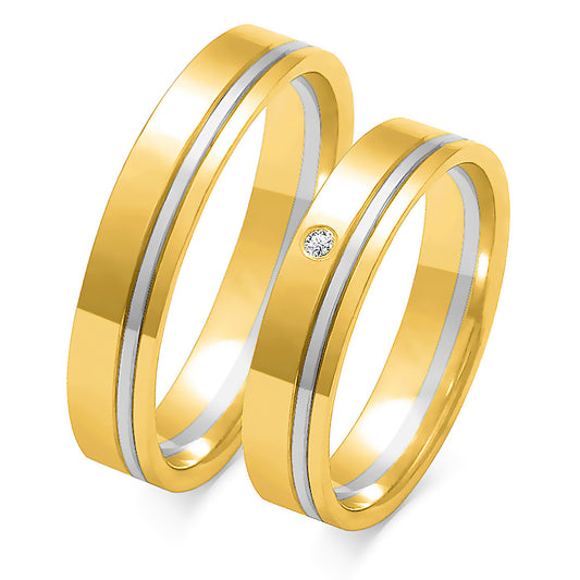 Bellavelle 4.50 mm + 4.50 mm - 0,014 ct. Diamanten