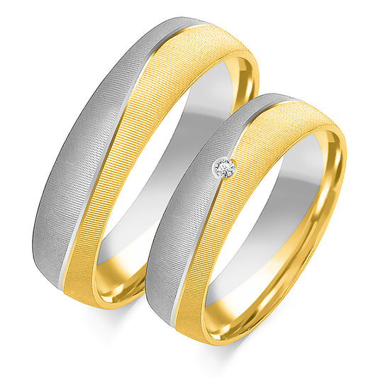 Ressandra 5.50 mm + 5.50 mm - 0,014 ct. Diamanten