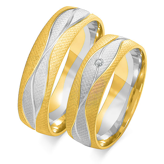 Ulissandra 6.00 mm + 6.00 mm - 0,014 ct. Diamanten
