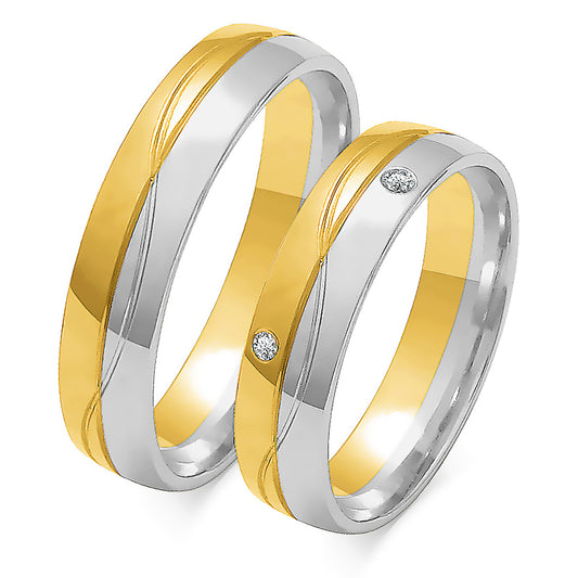 Vallerina 5.00 mm + 5.00 mm - 0,028 ct. Diamanten