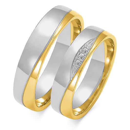Wenessa 5.00 mm + 5.00 mm - 0,032 ct. Diamanten