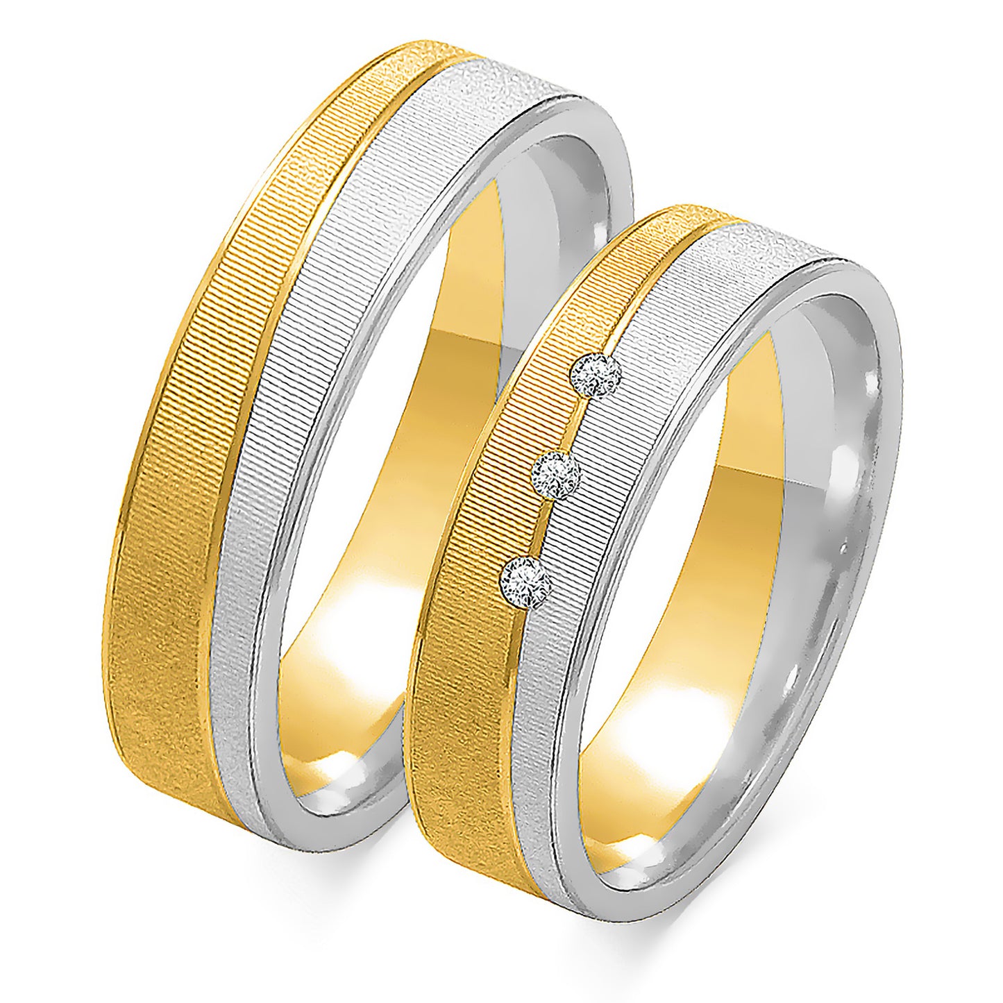 Zanielle 5.50 mm + 5.50 mm - 0,042 ct. Diamanten