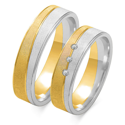 Zanielle 5.50 mm + 5.50 mm - 0,042 ct. Diamanten