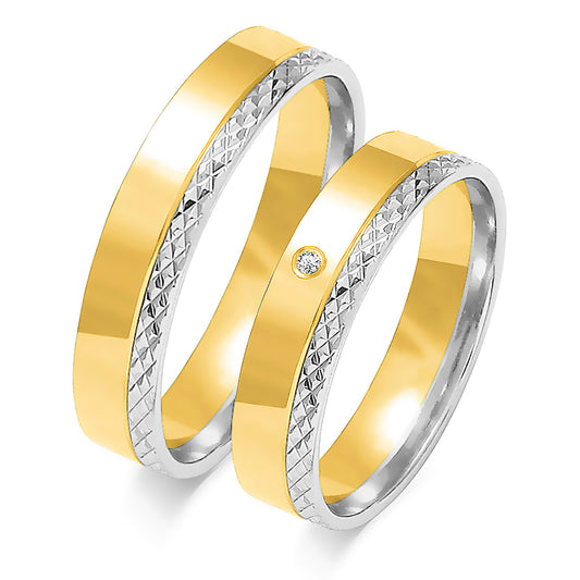 Auralisse 5.00 mm + 5.00 mm - 0,009 ct. Diamanten
