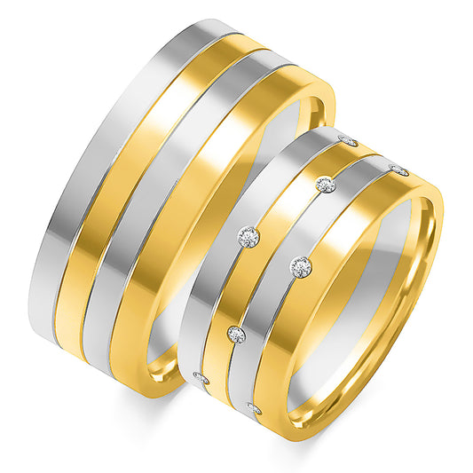 Lorivelle 9.00 mm + 9.00 mm - 0,21 ct. Diamanten