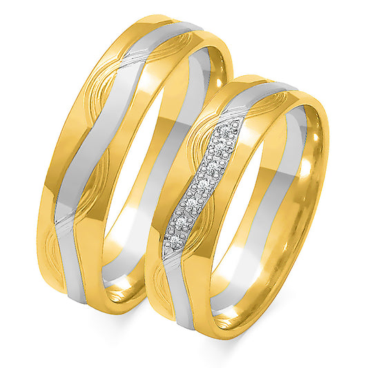 Cassavella 5.50 mm + 5.50 mm - 0,063 ct. Diamanten