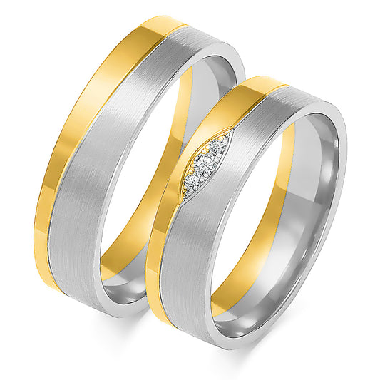 Giselanne 5.50 mm + 5.50 mm - 0,04 ct. Diamanten