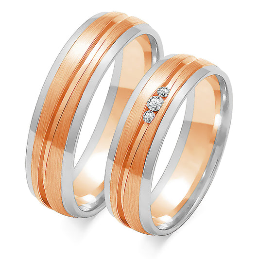 Kalindra 5.50 mm + 5.50 mm - 0,04 ct. Diamanten