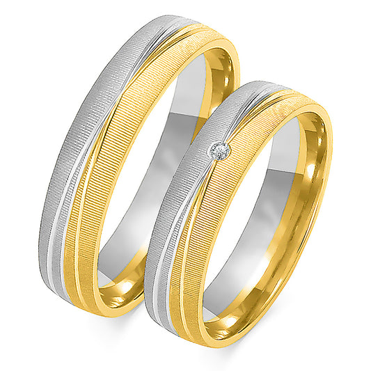 Presaria 5.00 mm + 5.00 mm - 0,022 ct. Diamanten