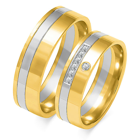Salloria 6.00 mm + 6.00 mm - 0,098 ct. Diamanten