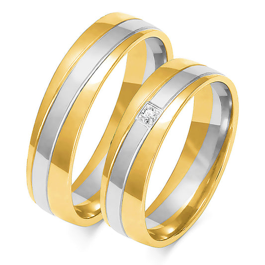 Ulivera 5.50 mm + 5.50 mm - 0,022 ct. Diamanten