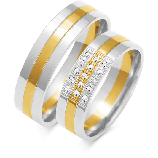 Elowaria 6.00 mm + 6.00 mm - 0,135 ct. Diamanten