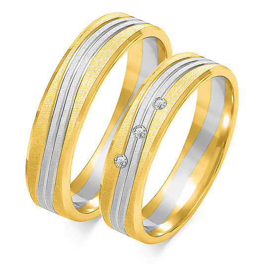 Valionne 5.00 mm + 5.00 mm - 0,027 ct. Diamanten