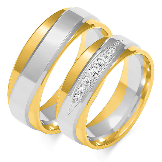 Adrinelle 6.00 mm + 6.00 mm - 0,123 ct. Diamanten