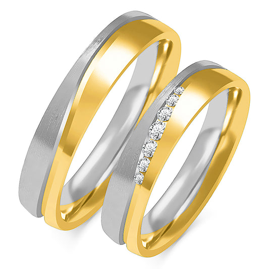 Beliora 5.00 mm + 5.00 mm - 0,123 ct. Diamanten