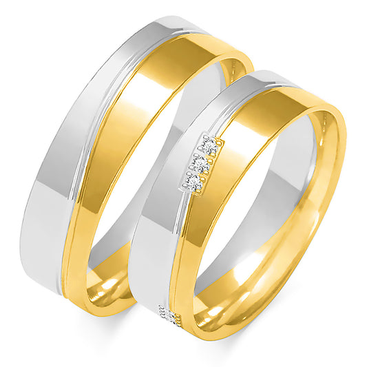 Calyssia 5.50 mm + 5.50 mm - 0,108 ct. Diamanten