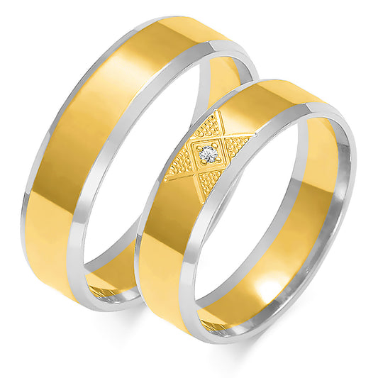 Gavressa 5.00 mm + 5.00 mm - 0,009 ct. Diamanten