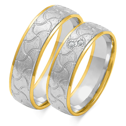 Heliora 6.00 mm + 6.00 mm - 0,044 ct. Diamanten