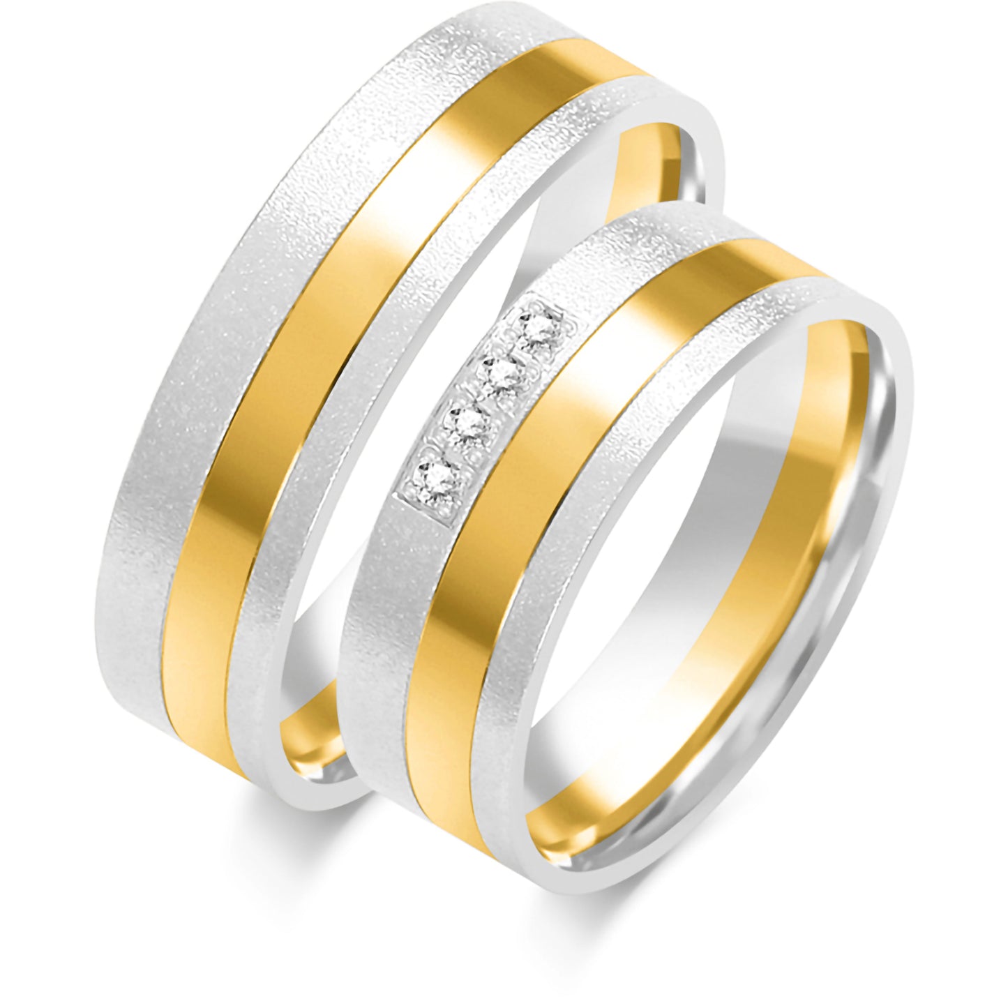 Faylenne 6.00 mm + 6.00 mm - 0,036 ct. Diamanten
