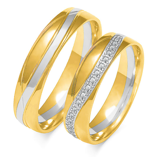 Jovalisse 5.00 mm + 5.00 mm - 0,171 ct. Diamanten