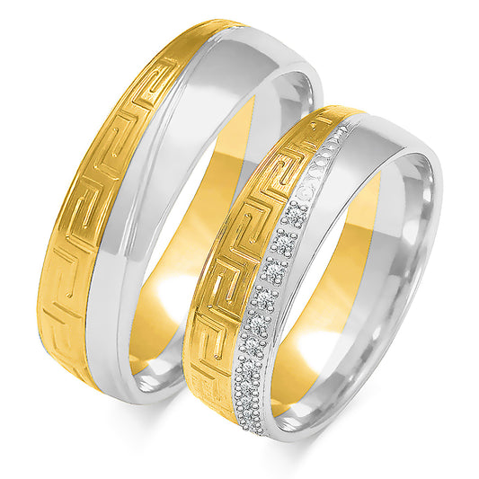 Kirellia 6.00 mm + 6.00 mm - 0,135 ct. Diamanten