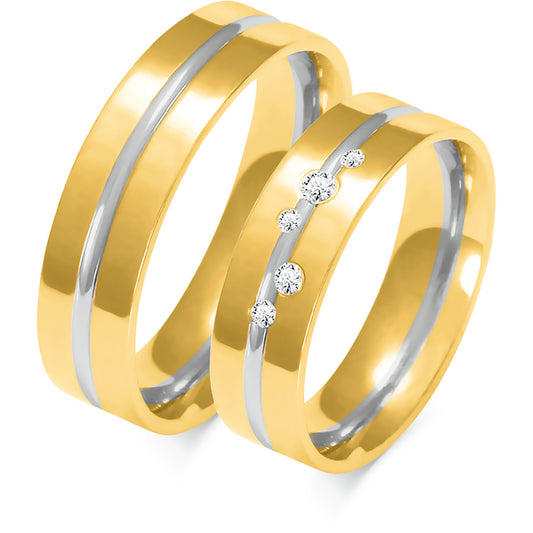 Selavina 5.50 mm + 5.50 mm - 0,087 ct. Diamanten