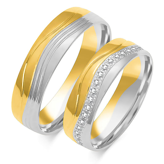 Urelia 6.00 mm + 6.00 mm - 0,36 ct. Diamanten