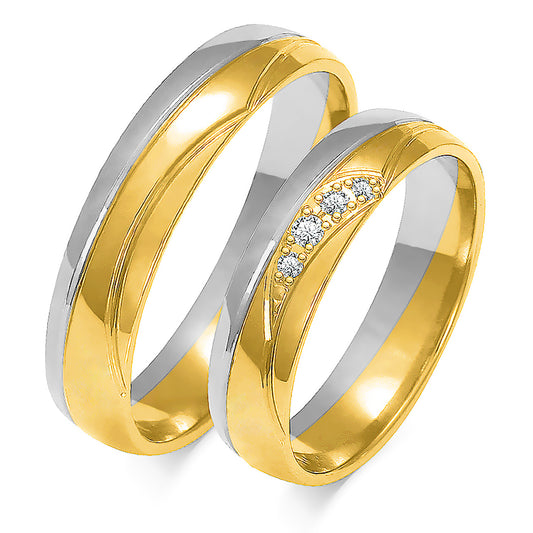 Amirelle 5.00 mm + 5.00 mm - 0,054 ct. Diamanten