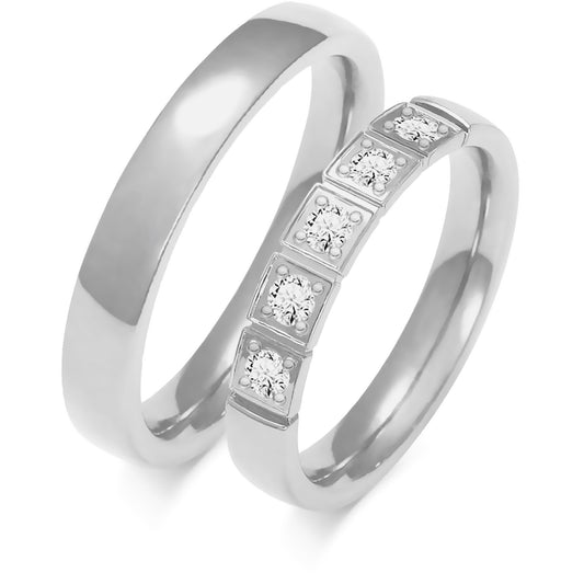 Brenessa 3.70 mm + 3.70 mm - 0,325 ct. Diamanten