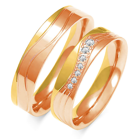 Cirelle 5.00 mm + 5.00 mm - 0,105 ct. Diamanten