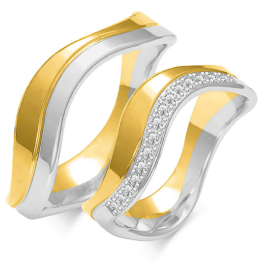 Eleniora 7.20 mm + 7.20 mm - 0,135 ct. Diamanten