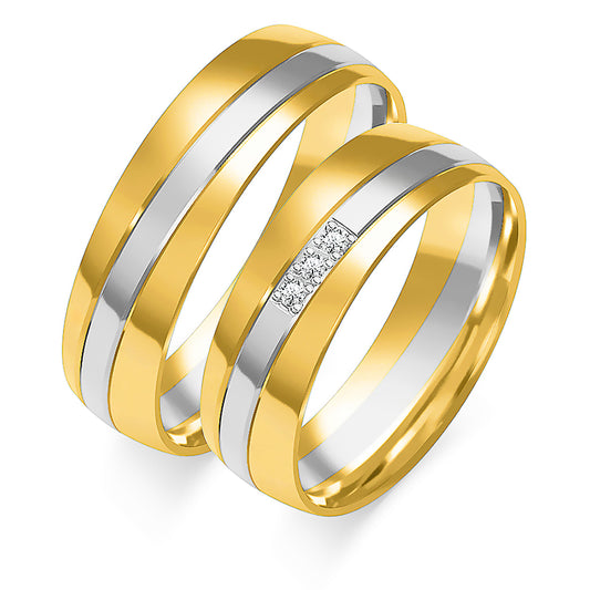 Ivalora 6.00 mm + 6.00 mm - 0,042 ct. Diamanten