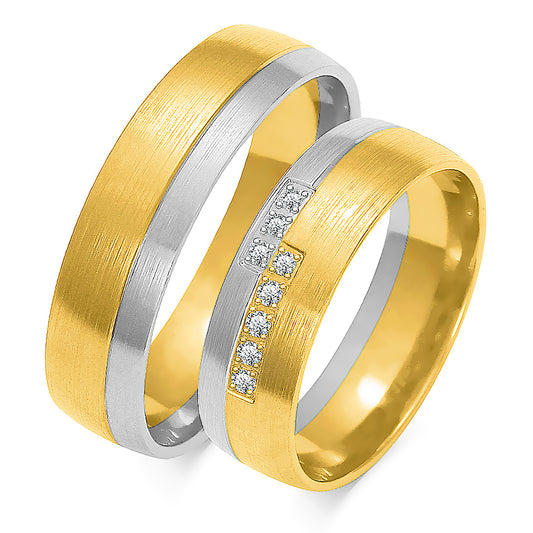 Opaline 6.00 mm + 6.00 mm - 0,072 ct. Diamanten