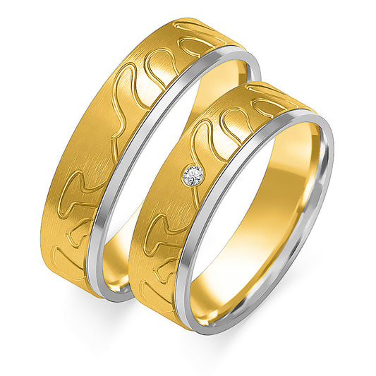 Valenisse 5.50 mm + 5.50 mm - 0,014 ct. Diamanten