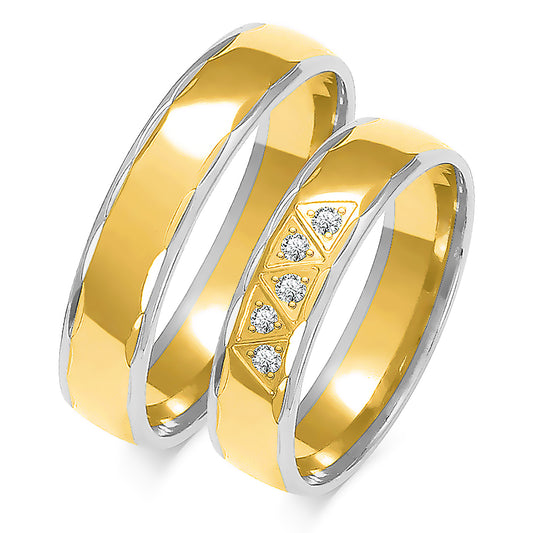 Xandolina 5.00 mm + 5.00 mm - 0,07 ct. Diamanten