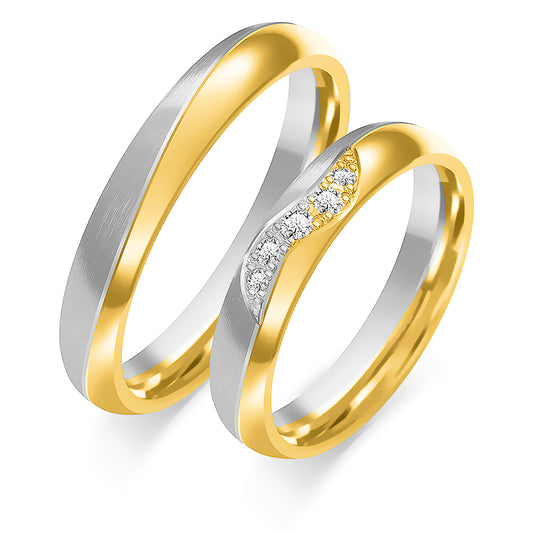 Zaflissia 4.00 mm + 4.00 mm - 0,105 ct. Diamanten